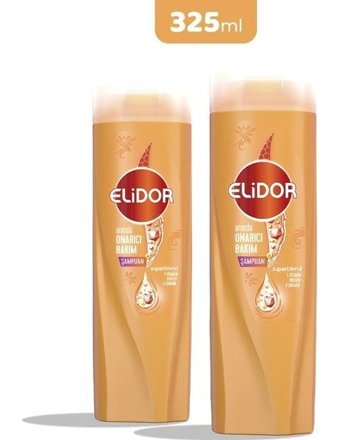 Elidor Onarıcı Onarıcı Yıpranmış Saçlar İçin Keratinli C Vitamini - Keratin Şampuan 2x325 ml