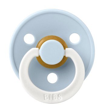 Bibs Colour 6-18 Ay Fosforlu Kiraz Uçlu Kauçuk Emzik Baby blue