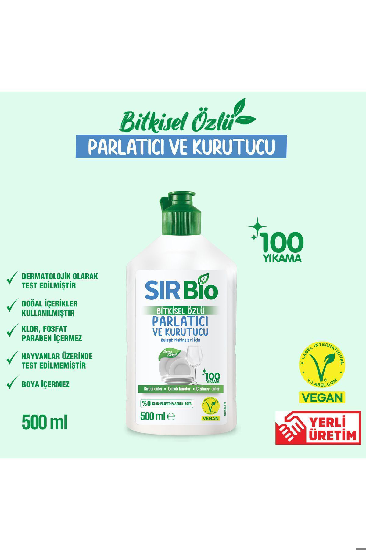 Sırbio Bulaşık Makinesi Parlatıcısı 500 ml