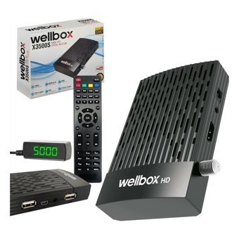 Wellbox X3500S Harici Mini Çanaklı - Çanaksız HD Uydu Alıcısı