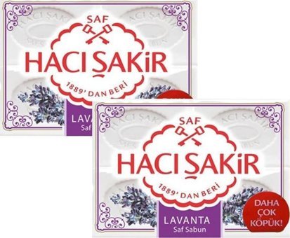 Hacı Şakir Organik Lavanta Katı Sabun 8x150 gr