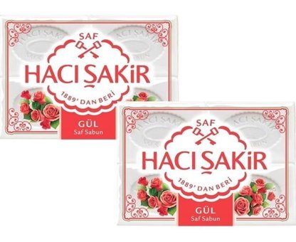 Hacı Şakir Organik Gül Katı Sabun 8x150 gr