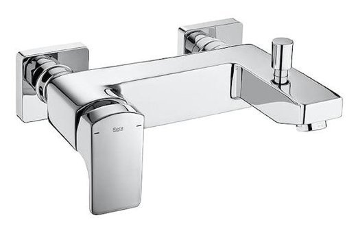 Roca L90 Krom Aç Kapa Solo Kare Banyo Bataryası Gümüş