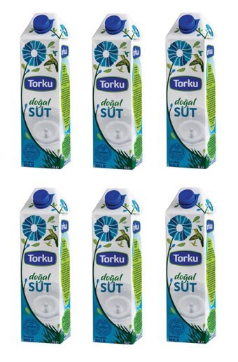 Torku Yağlı Laktozlu Sade İnek Süt 6x1 lt