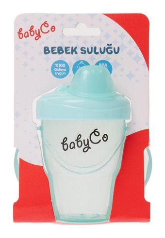 Babyco Pipetli Akıtmaz Kulplu 6+ Ay 185 ml Alıştırma Bardağı Yeşil