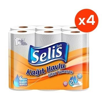 Selis 2 Katlı 24'lü Rulo Kağıt Havlu