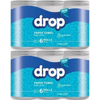 Drop Tek Katlı 12'li Rulo Kağıt Havlu