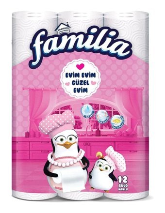 Familia Tek Katlı 12'li Rulo Kağıt Havlu