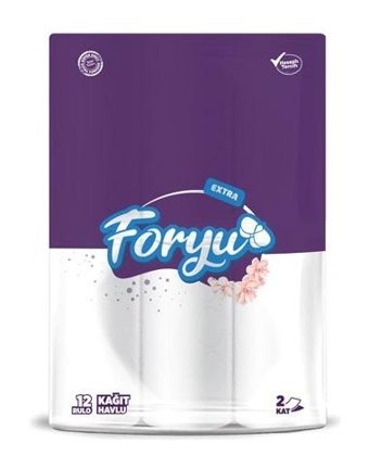 Foryu Extra 2 Katlı 12'li Rulo Kağıt Havlu