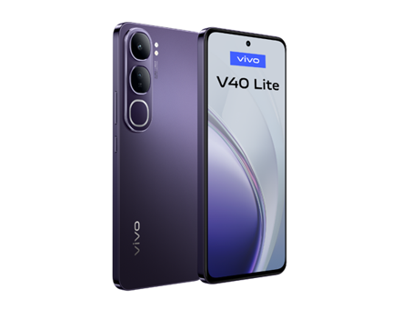 Vivo V40 Lite 256 GB Hafıza 8 GB Ram 6.78 inç 50 MP Çift Hatlı AMOLED Ekran Android Akıllı Cep Telefonu Mor Siyah