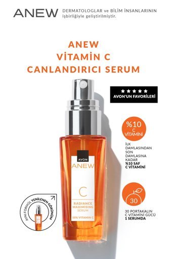 Avon Anew Radiance Maximising C Vitaminli Jel Yüz Serumu 30 ml