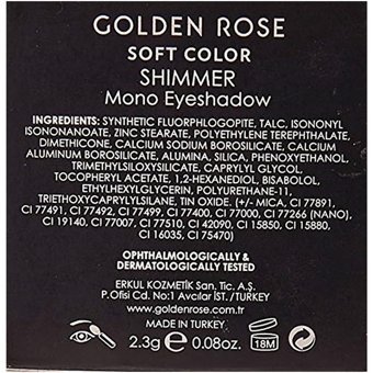 Golden Rose No:85 Toz Işıltılı Tekli Far Siyah