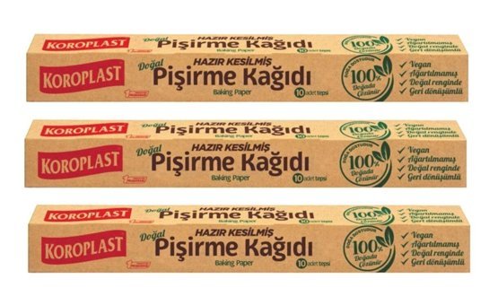 Koroplast Doğal Pişirme Kağıdı 3x10 Adet