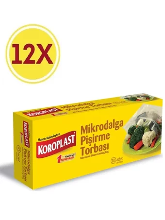Koroplast Mikrodalga Pişirme Torbası 12x10 Adet