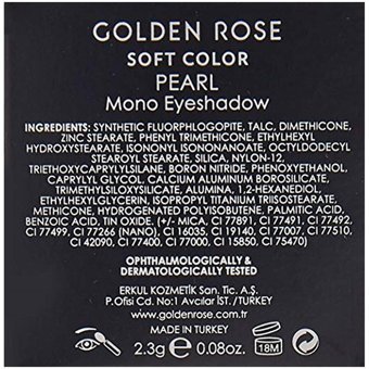 Golden Rose Color Pearl Mono No:60 Toz Mat Tekli Far Mavi