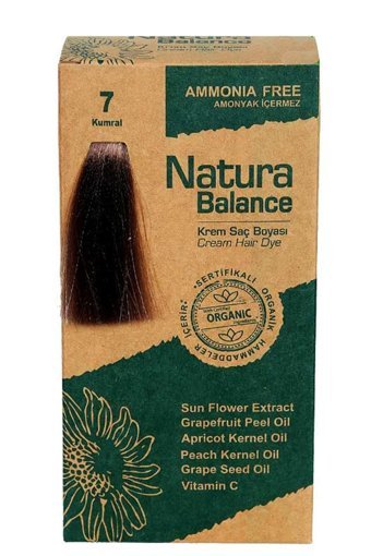 Natura Balance 6 Koyu Kumral Organik Amonyaksız Vegan Krem Saç Boyası 60 ml