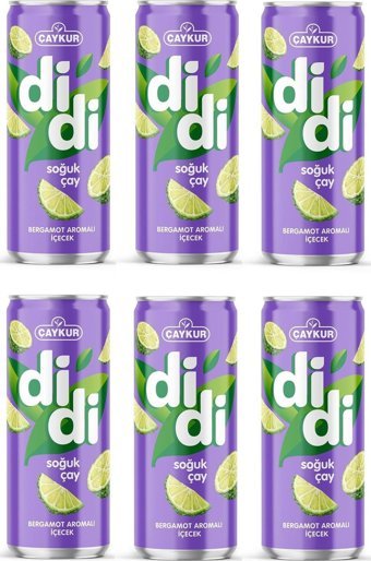 Çaykur Didi Bergamotlu Soğuk Çay 6x330 ml