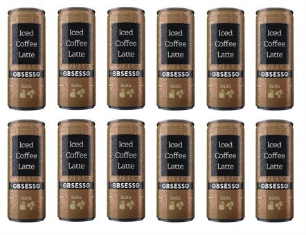 Obsesso Sütlü Latte Soğuk Kahve 12x250 ml