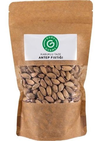 Guru Gurme Kabuklu Kavrulmuş Taze Gaziantep Yöresi Tane Antep Fıstığı 500 gr