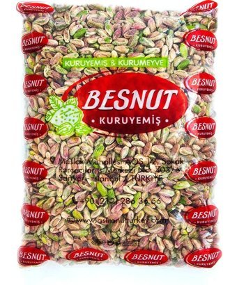 Besnut Kuruyemiş Boz Çiğ Taze Gaziantep Yöresi Tane Antep Fıstığı 1 kg