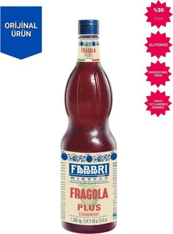 Fabbri Çilek Kahve Şurubu 1.3 lt