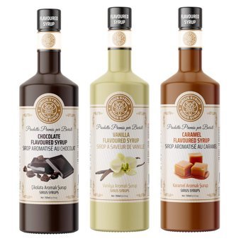 Sirius Çikolata-Karamel-Vanilya Kahve Şurubu 3x700 ml