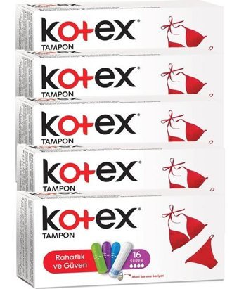 Kotex Süper Tampon 5x16'lı