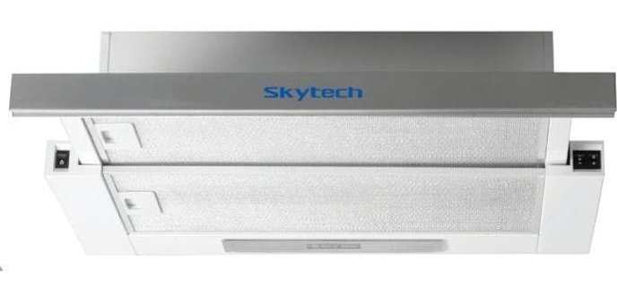 Skytech ST700 Bacalı Sürgülü Karbon Filtreli Çift Motorlu Inox 60 cm Aspiratör