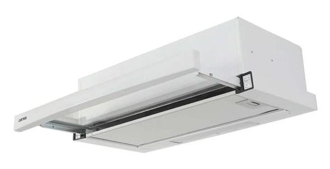 Danse MJC 2100 Bacalı Sürgülü Karbon Filtreli Çift Motorlu Beyaz 60 cm Aspiratör