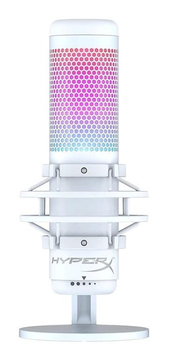 Hyperx Quadcast S Condenser 3.5 mm Kablolu Yayıncı Beyaz Masaüstü Mikrofon