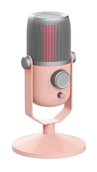 Thronmax M4R 3.5 mm Kablolu Profesyonel Yayıncı Pembe Masaüstü Mikrofon