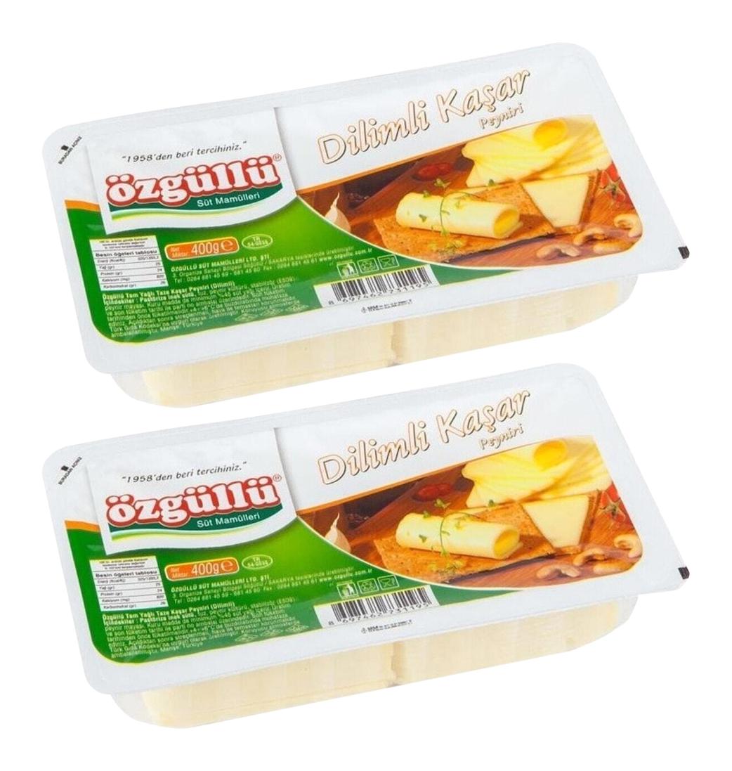 Özgüllü Dilimli Kaşar İnek Peynir 2x400 gr