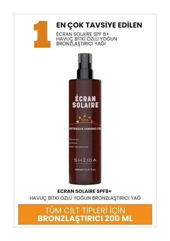 Sheida Ecran Solaire Havuç Özü Bronzlaştırıcı Yağ 200 ml