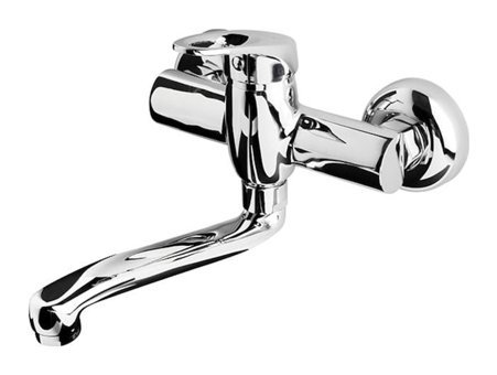 Newarc Smart 142541 Aplike Çift Girişli Aç Kapa Eviye Bataryası Krom
