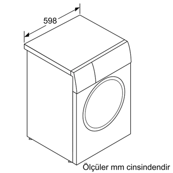Bosch WGB254ASTR 10 kg 1400 devir A Enerji Sınıfı Gri Çamaşır Makinesi