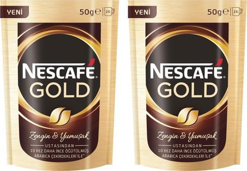 Nescafe Gold Paket Granül Kahve 2x50 gr
