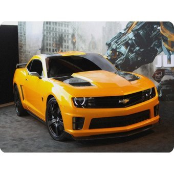 WuW Sarı Spor Araba 22x18 cm S Mousepad Çok Renkli