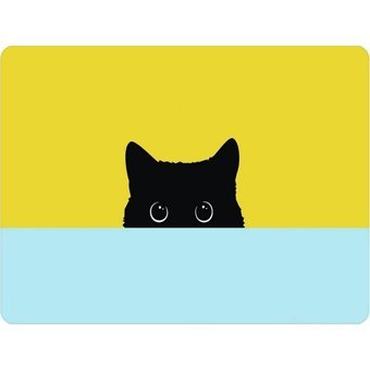 WuW Siyah Kedi 22x18 cm S Mousepad Çok Renkli