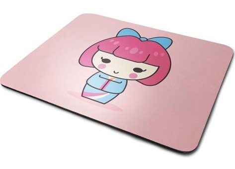 WuW Kimonolu Japon Bebek 22x18 cm S Mousepad Çok Renkli