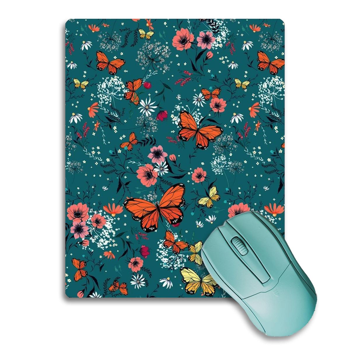 SonicTouch Soimoil Kelebekli 17x21 cm S Mousepad Çok Renkli