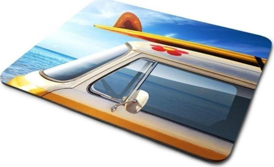 WuW Summer Time 22x18 cm S Mousepad Çok Renkli
