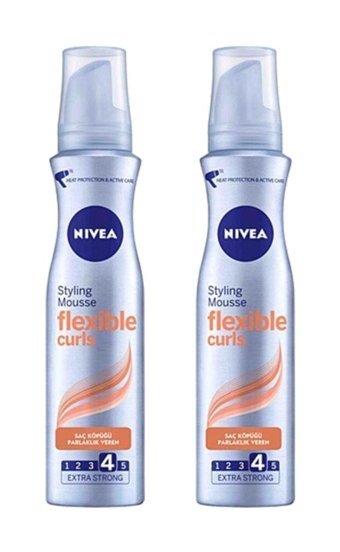 Nivea Flexible Curl Extra Strong Şekillendirici Saç Köpüğü 2x150 ml
