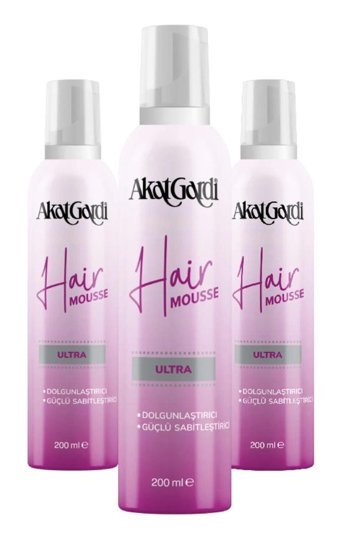 Akat Gardi Ultra Dolgunlaştırıcı Saç Köpüğü 3x200 ml