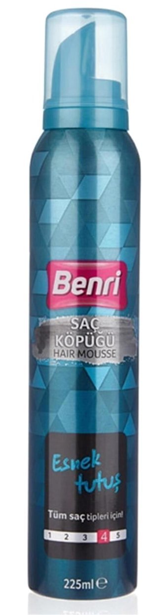 Benri Esnek Tutuş Tüm Saçlar İçin Saç Köpüğü 225 ml