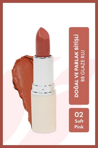 Farmasi Bb Glaze Soft Pink 02 Krem Stick Ruj