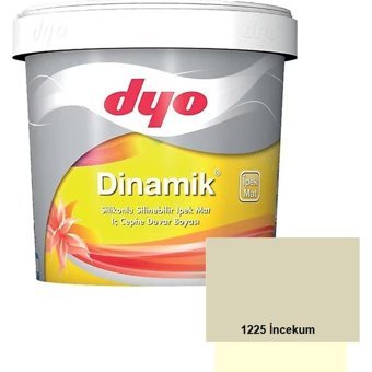 Dyo Dinamik Su Bazlı Silikonlu İpeksi Mat İç Cephe Boyası 15 lt İncekum