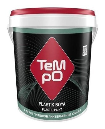 Tempo Su Bazlı Plastik Mat İç Cephe Boyası 3.5 lt Pembe
