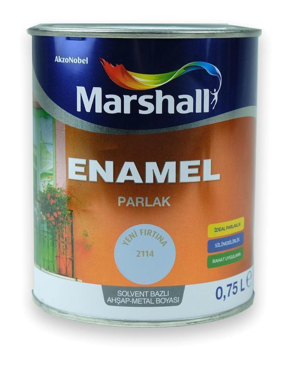 Marshall Enamel Sentetik İç Cephe Boyası 750 ml Fırtına
