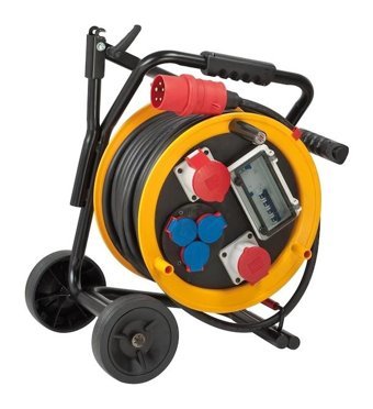 Brennenstuhl Brobusta 3500 W Kalın Topraklı 5'li 30 m Makaralı Uzatma Kablosu Siyah