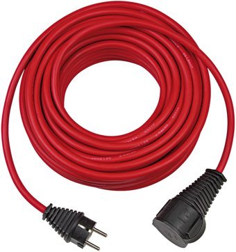 Brennenstuhl IP44 2200 W Kalın Topraklı 1'li 10 m Uzatma Kablosu Kırmızı